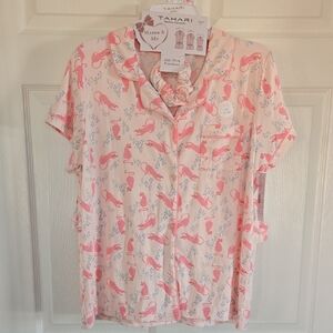 Tahari Mama & Me Pink Cheetah Cat Pajama Set XLarge New With Tags